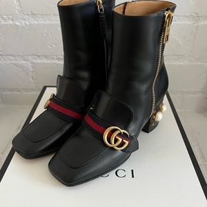 Gucci Peyton GG Pearl Boot